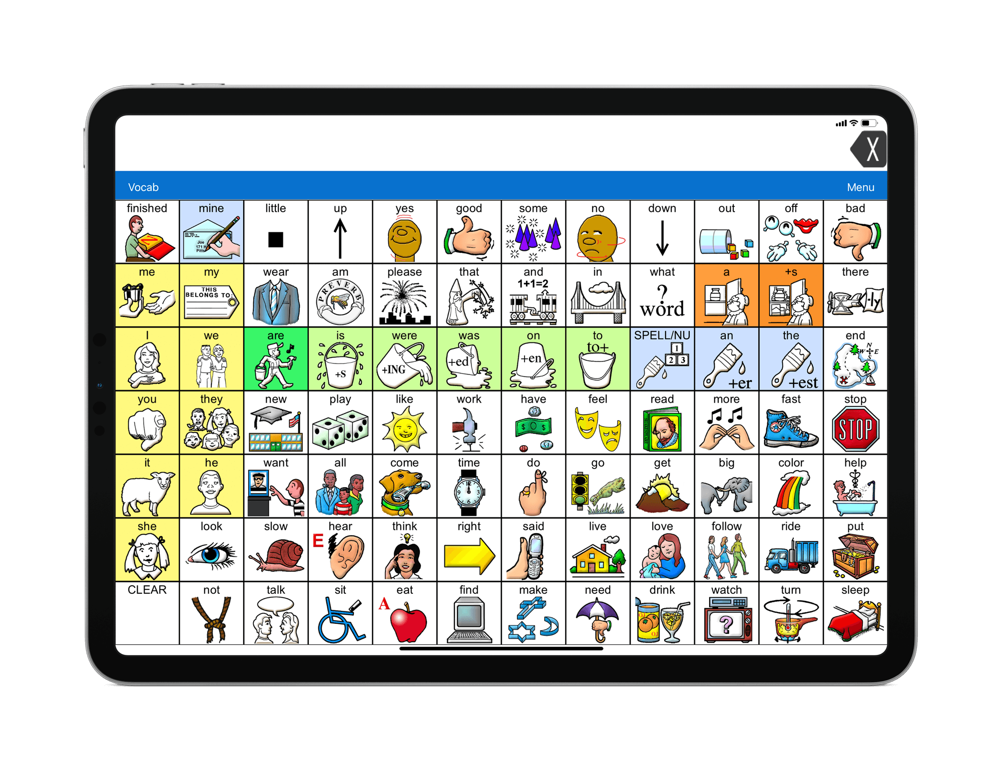 Tablet with lamp software